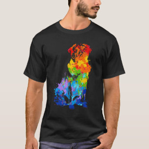 Splattering Paint Pug Drip Painting Pug T-Shirt