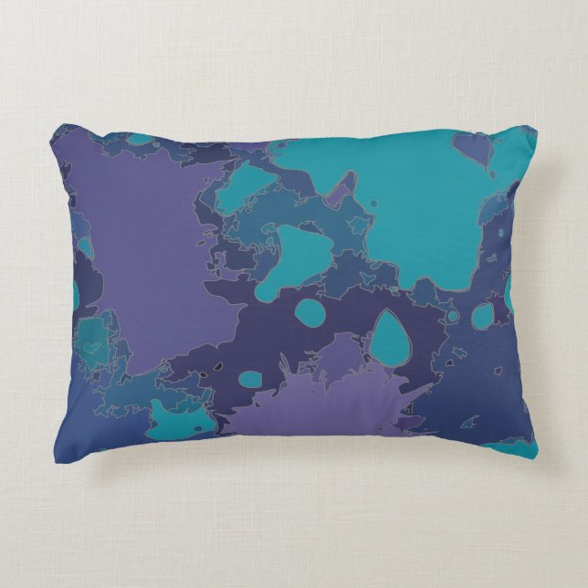 Splatters and drops decorative cushion (Front)
