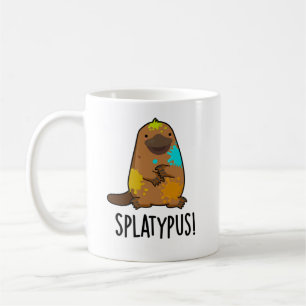 Splatypus Funny Animal Platypus Pun  Coffee Mug