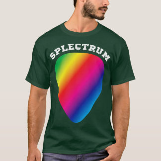 Splectrum rainbow coloured plectrum spectrum T-Shirt