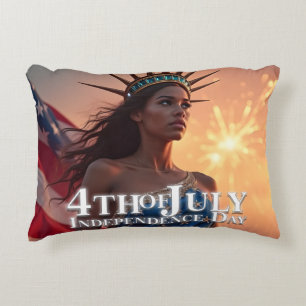 Splendid 4th of July Design - Fireworks & Freedom Decorative Cushion