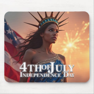 Splendid 4th of July Design - Fireworks & Freedom Mouse Mat
