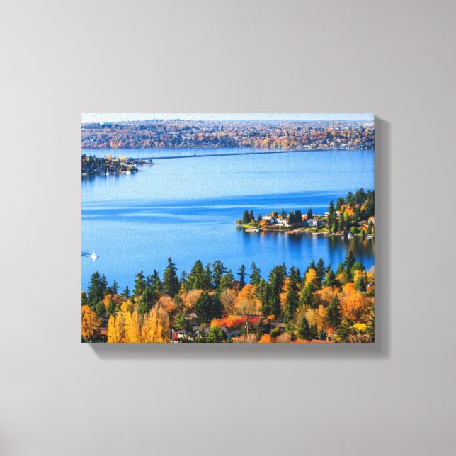 Splendid colours of fall at Bellevue Canvas Print (Front)