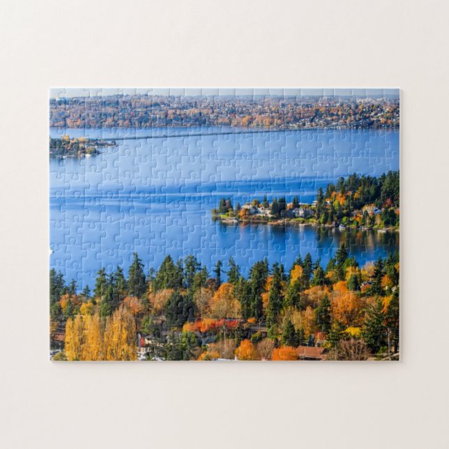 Splendid colours of fall at Bellevue Jigsaw Puzzle (Horizontal)