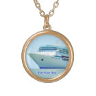 Splendid Cruise Ship Custom Necklace