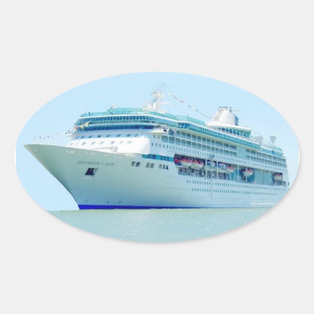 Splendid Cruise Ship Sticker (Front)