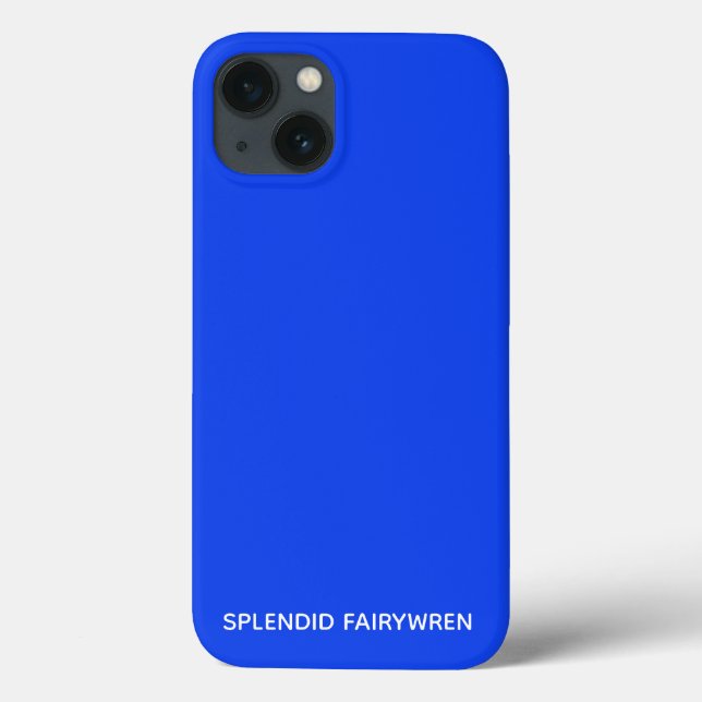 Splendid Fairywren Blue Colour Name Case-Mate iPhone Case (Back)