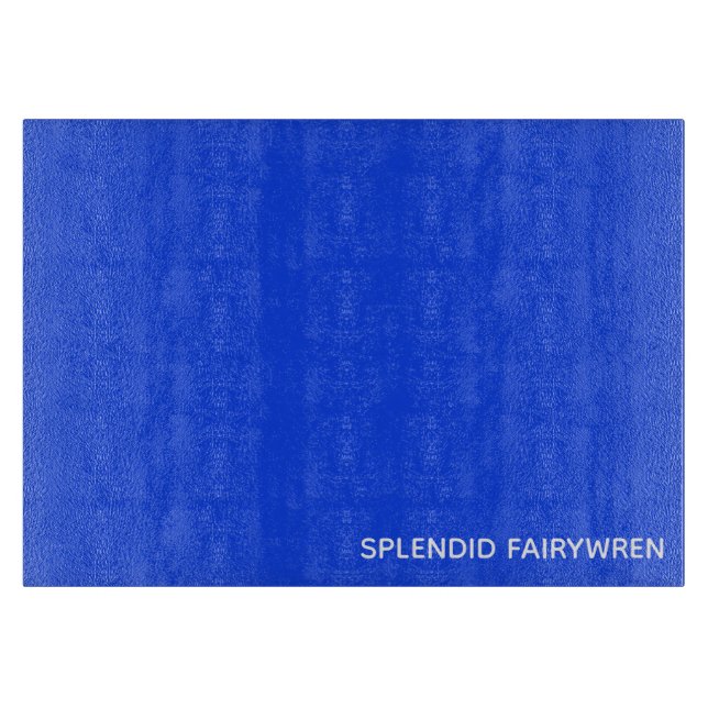 Splendid Fairywren Blue Colour Name Cutting Board (Front)
