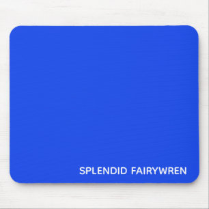 Splendid Fairywren Blue Colour Name Mouse Mat