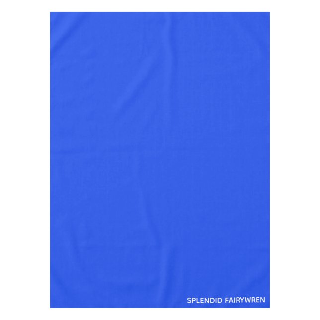 Splendid Fairywren Blue Colour Name Tablecloth (Front)