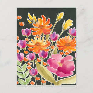 Splendid Gathering - Pink and Orange Flowers Postcard