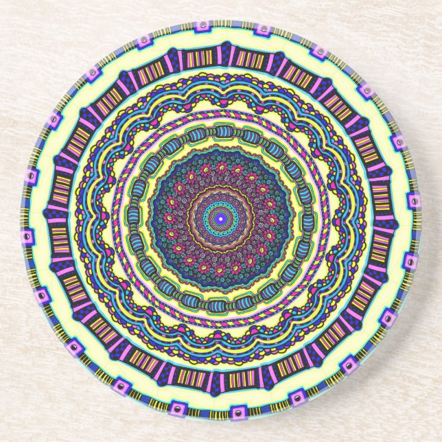 splendid mandala original art design on products coaster (Front)