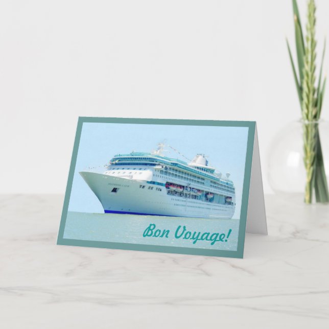 Splendid Sailing Bon Voyage Card (Front)