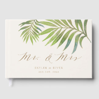 Splendid Summer Wedding Guest Book