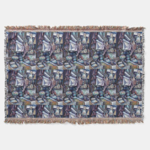 Splendid Tekka Centre's Specials, Singapore Throw Blanket