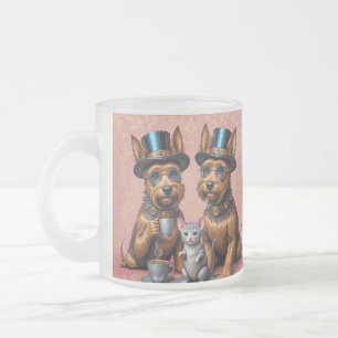 Splendid Yorkshire Terriers Frosted Glass Mug