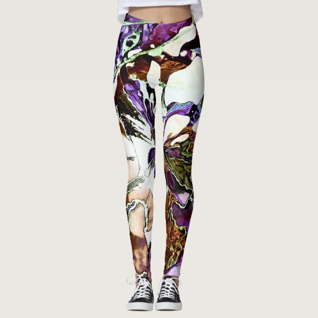SplendidLee - Abstract Mercury Art Leggings (Front)