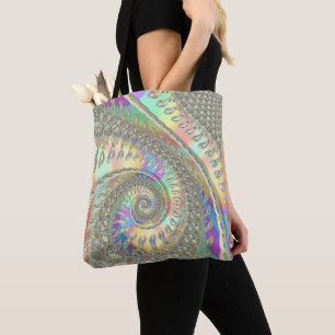 Splendiferous Spiral Fractal Tote Bag