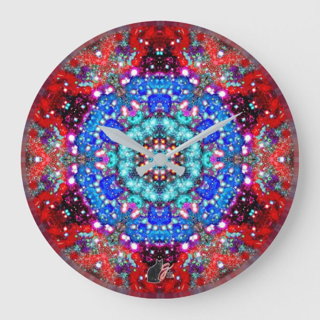 Splendorous Stellar Kaleid Large Clock (Front)