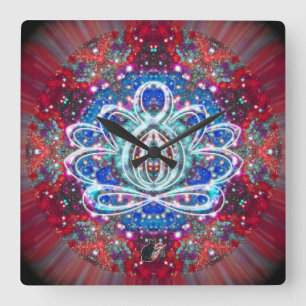 Splendorous Zen Lotus Clock