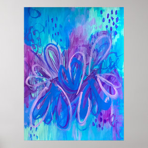 Splendour Colourful Abstract Painting Print