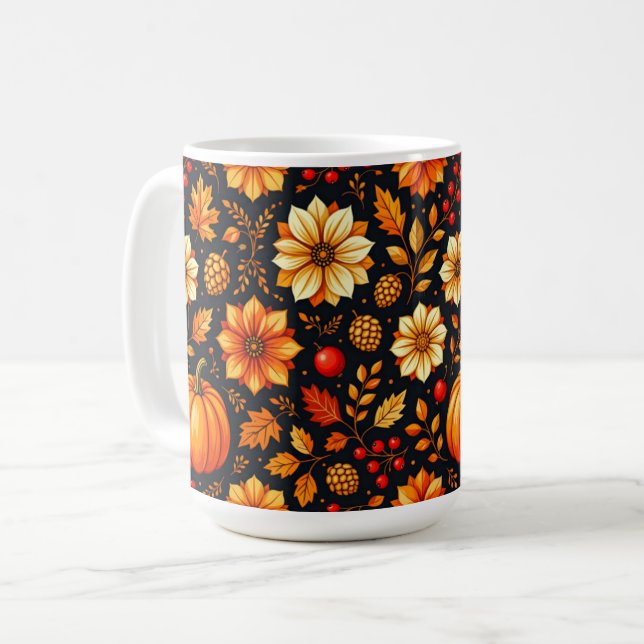 Splendour of Autumn Thanksgiving Coffee Mug (Front Left)