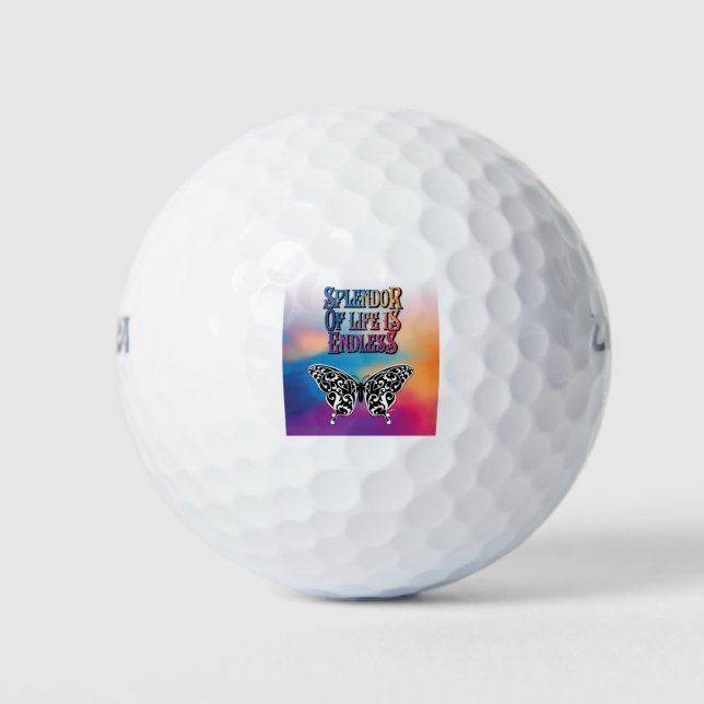 Splendour of Life with Butterfly Golf Balls (Front)