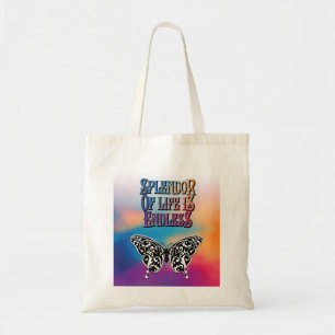 Splendour of Life with Butterfly Tote Bag