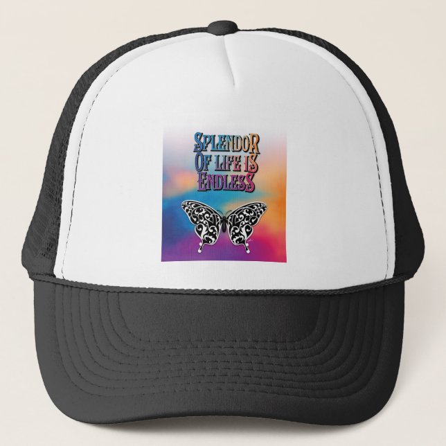 Splendour of Life with Butterfly Trucker Hat (Front)