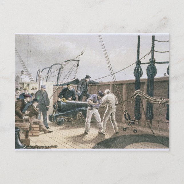 Splicing the cable after the first accident on boa postcard (Front)