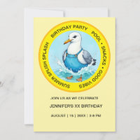 Splish Splash fun Seagull summer Pool Party