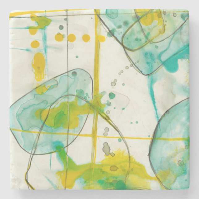 Splish Splash I Stone Coaster (Front)