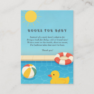 Splish Splash its a Baby Bash Books for Baby Enclosure Card