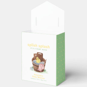 Splish Splash Laundry Tub Rubber Duck Baby Shower  Favour Box