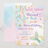 Splish Splash Mermaid Bash Birthday Party