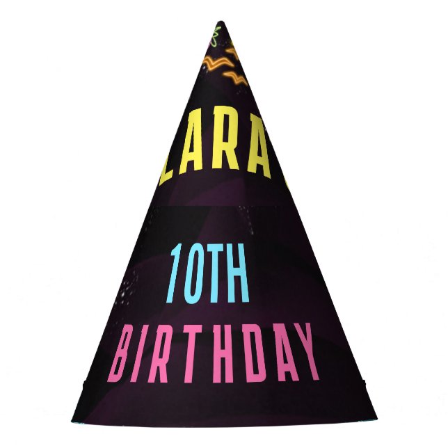 Splish Splash Party Glow Party Hat (Front)