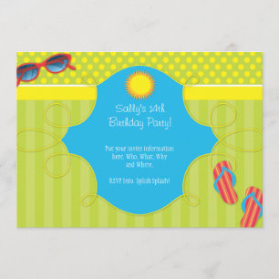 Splish Splash Party Invitation