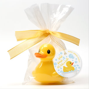 Splish Splash Rubber Duck & Bubbles Party Favour Tags