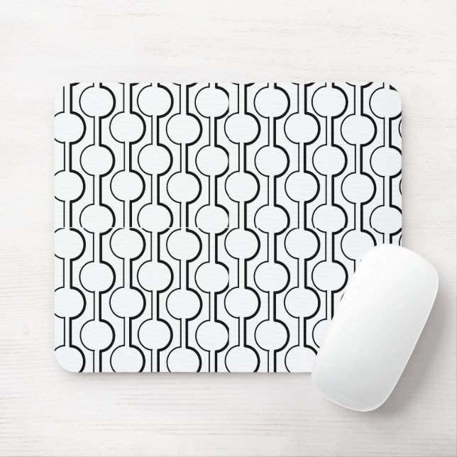 Split Circles Mouse Mat (With Mouse)