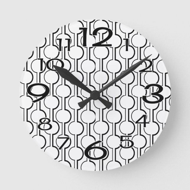 Split Circles Round Clock (Front)