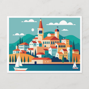 Split city Croatia  Postcard