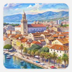 Split city Croatia  Square Sticker