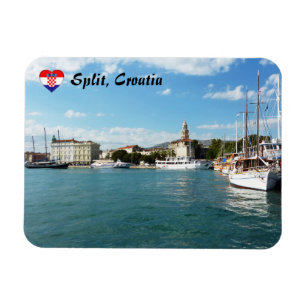 Split city port - Dalmatia, Croatia Magnet