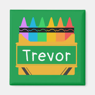 Split Crayon Box Personalised Kids Magnet