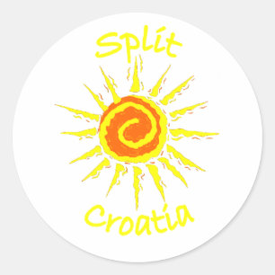 Split, Croatia Classic Round Sticker