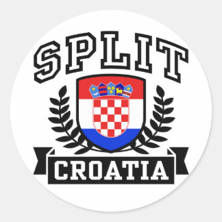 Split Croatia Classic Round Sticker