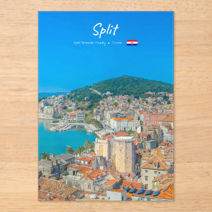 Split, Croatia - Coastal City Acrylic Invitations