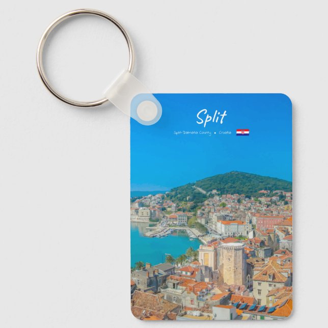 Split, Croatia - Coastal City Classic Key Ring (Front)
