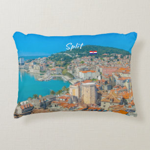 Split, Croatia - Coastal City Decorative Cushion