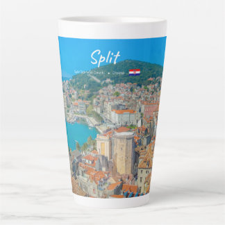 Split, Croatia - Coastal City Large Latte Mug
